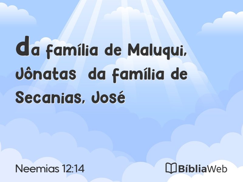 Neemias 12:14 em imagem para compartilhar