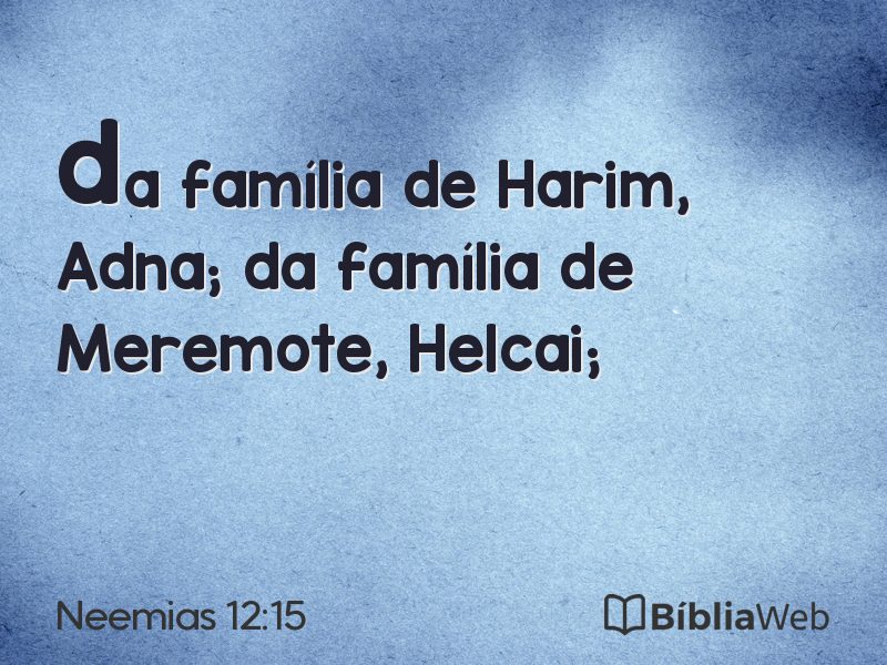 Neemias 12:15 em imagem para compartilhar