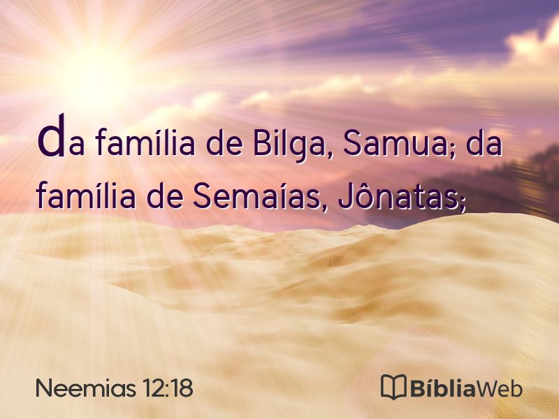Neemias 12:18 em imagem para compartilhar