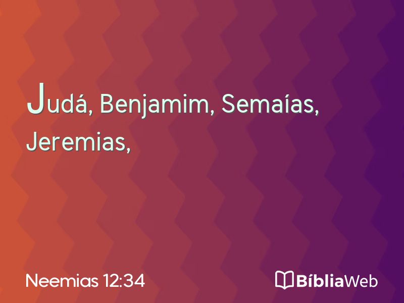 Neemias 12:34 em imagem para compartilhar