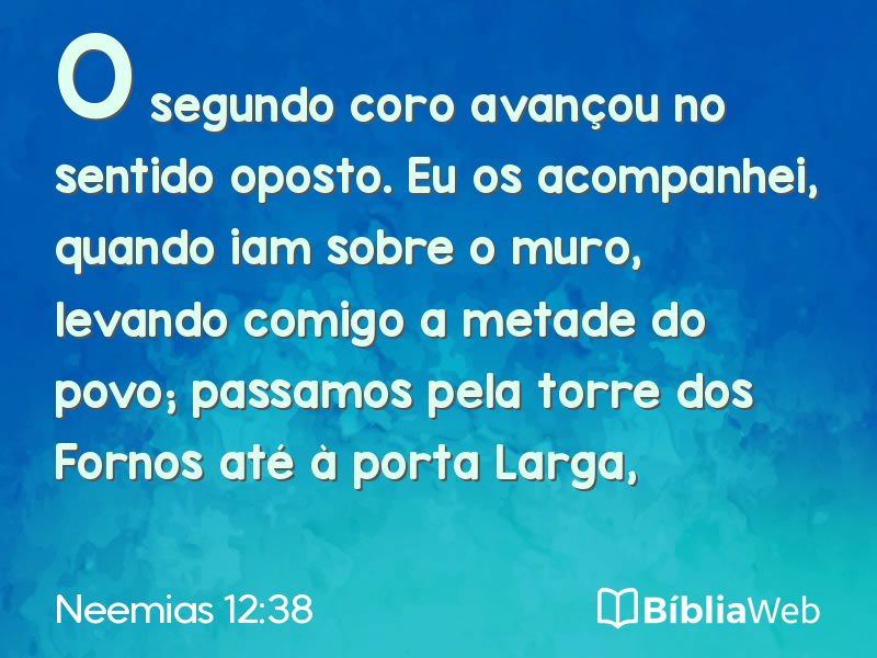 Neemias 12:38 em imagem para compartilhar