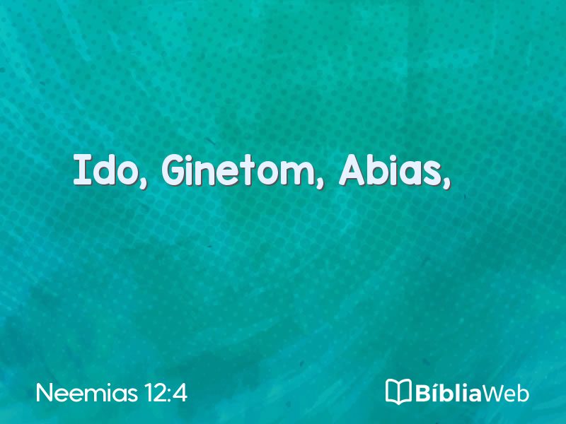 Neemias 12:4 em imagem para compartilhar