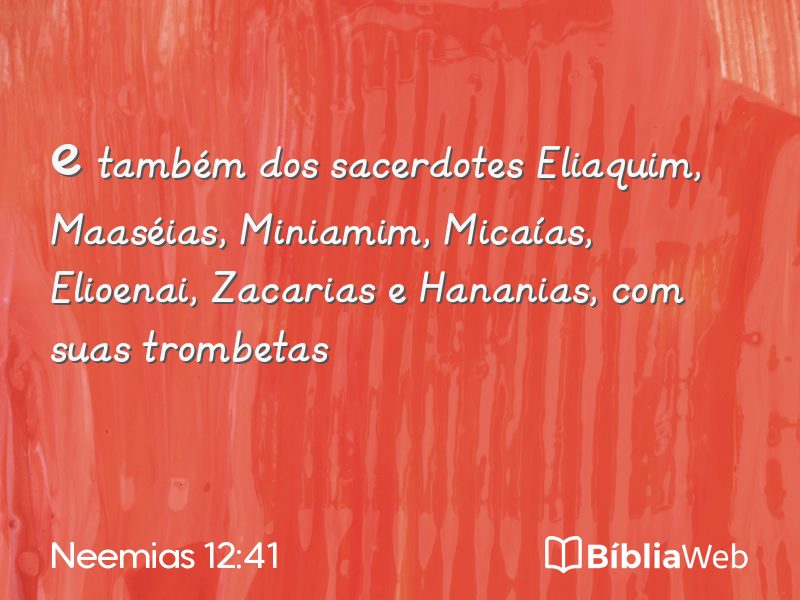 Neemias 12:41 em imagem para compartilhar
