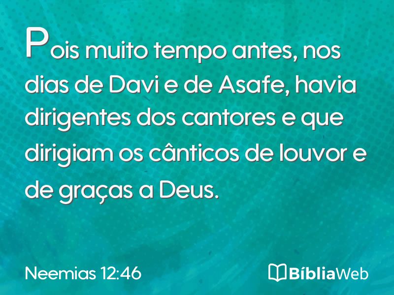 Neemias 12:46 em imagem para compartilhar