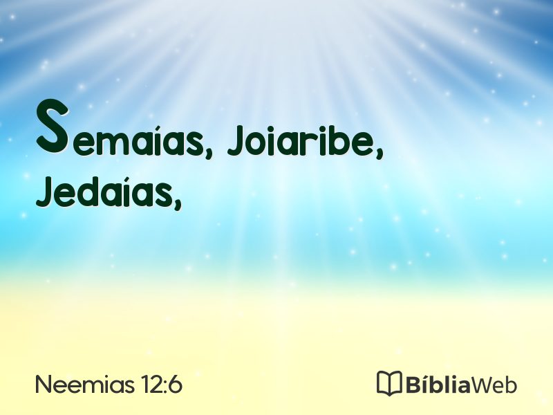 Neemias 12:6 em imagem para compartilhar