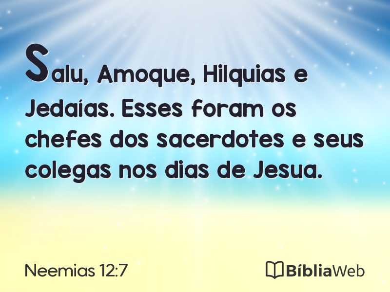 Neemias 12:7 em imagem para compartilhar