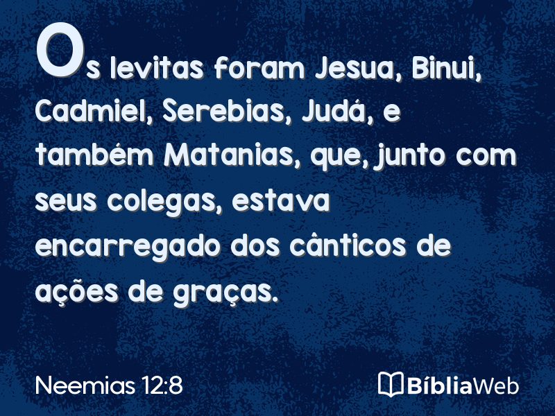 Neemias 12:8 em imagem para compartilhar