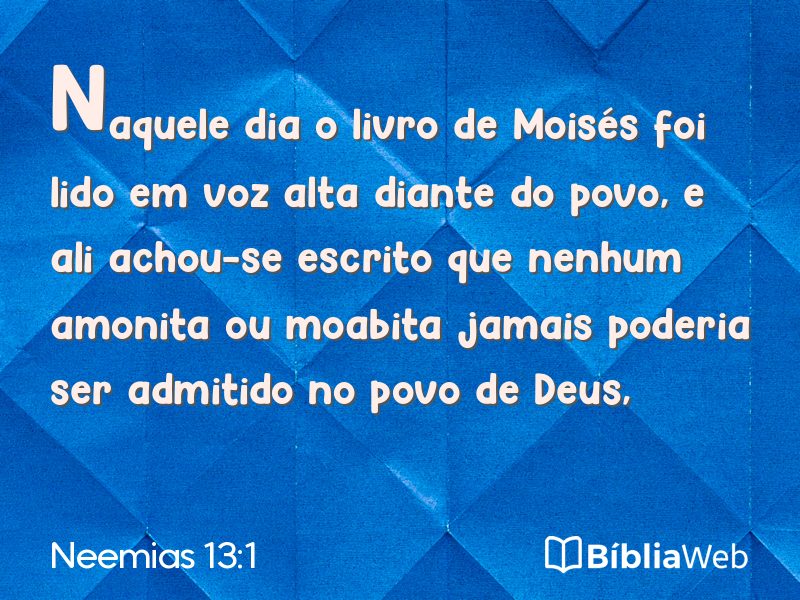 Neemias 13:1 em imagem para compartilhar