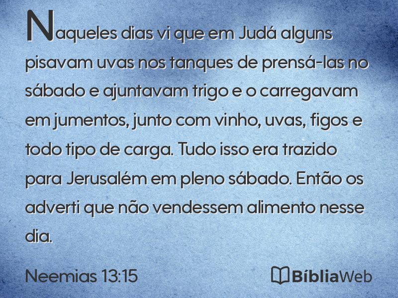 Neemias 13:15 em imagem para compartilhar