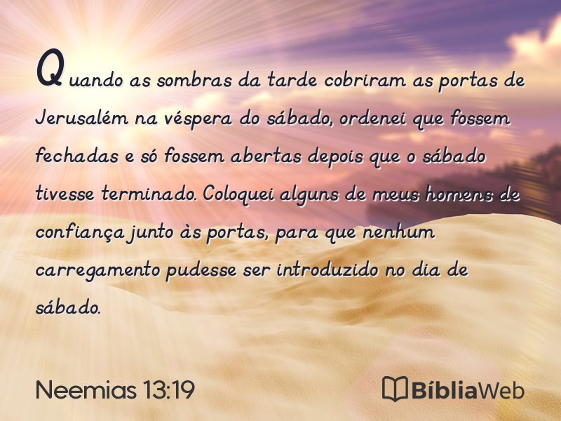 Neemias 13:19 em imagem para compartilhar