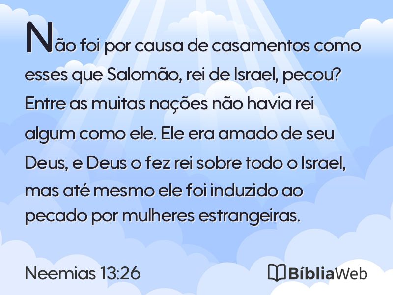 Neemias 13:26 em imagem para compartilhar