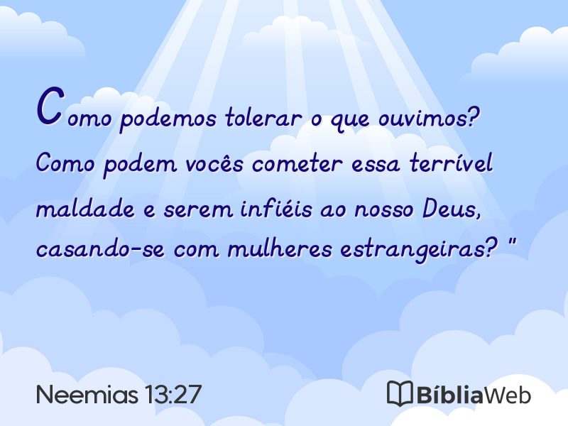 Neemias 13:27 em imagem para compartilhar
