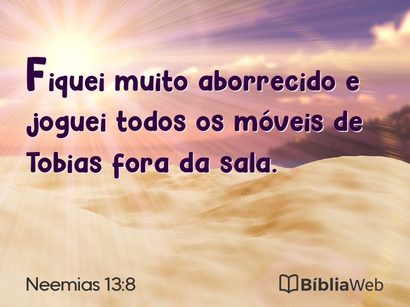 Neemias 13:8 em imagem para compartilhar