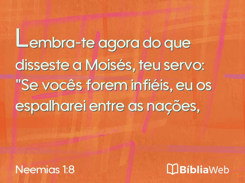 Neemias 1:8 em imagem para compartilhar