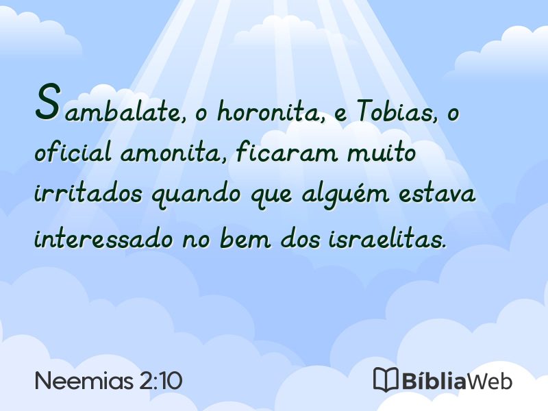 Neemias 2:10 em imagem para compartilhar
