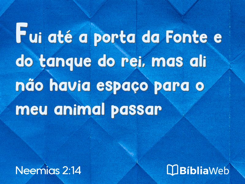 Neemias 2:14 em imagem para compartilhar