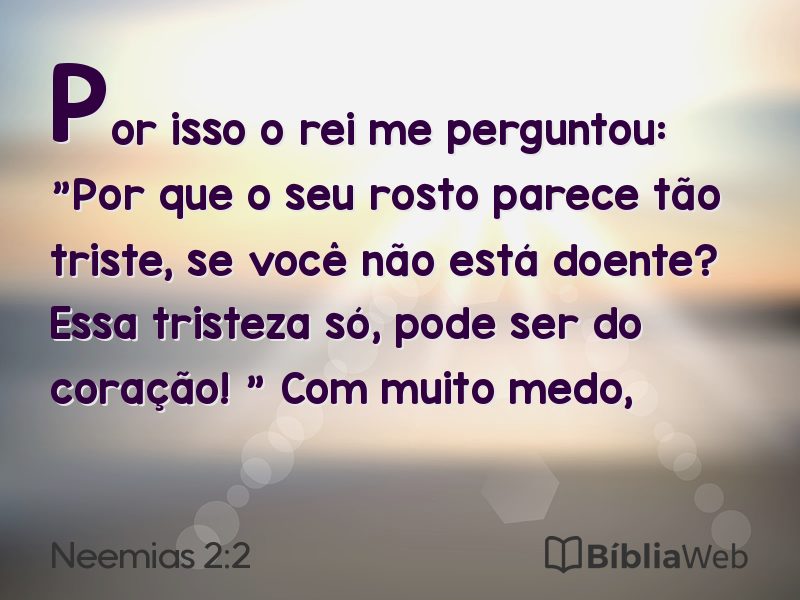 Neemias 2:2 em imagem para compartilhar