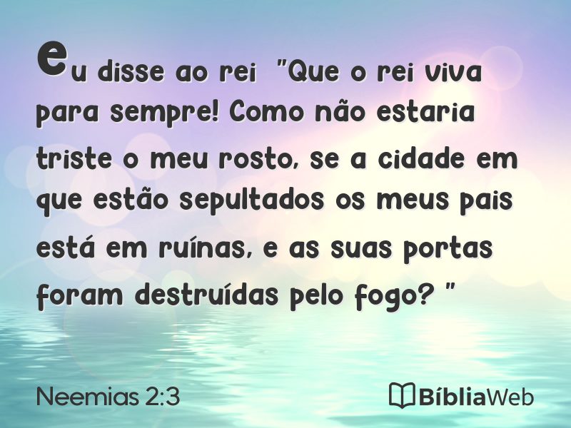 Neemias 2:3 em imagem para compartilhar
