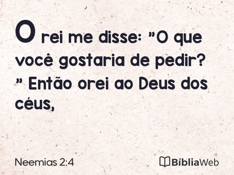 Neemias 2:4 em imagem para compartilhar
