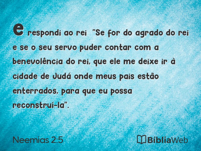 Neemias 2:5 em imagem para compartilhar