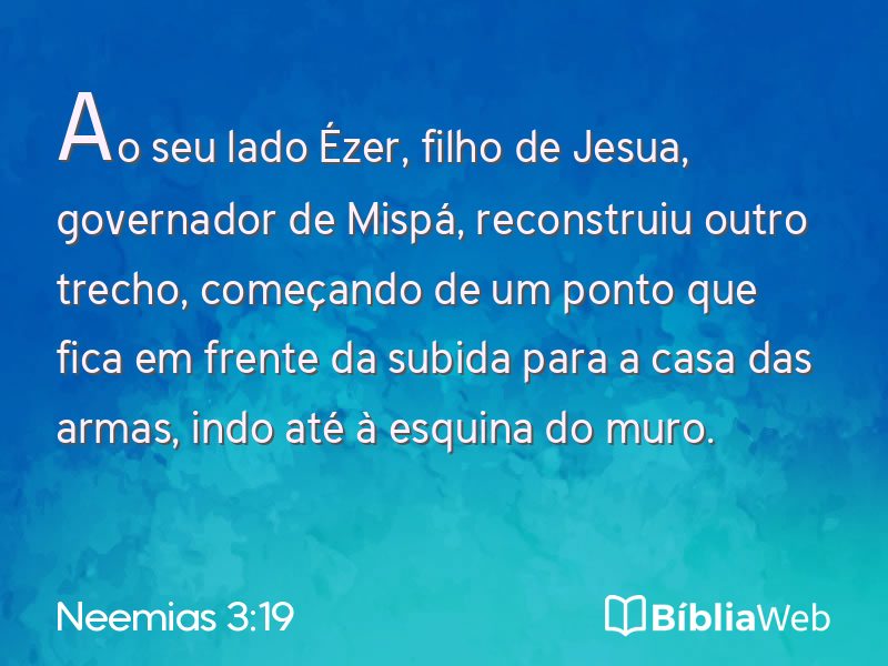 Neemias 3:19 em imagem para compartilhar