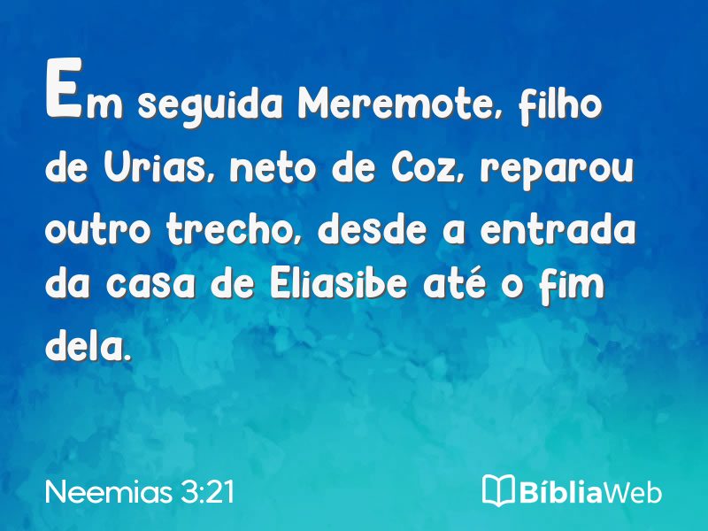 Neemias 3:21 em imagem para compartilhar