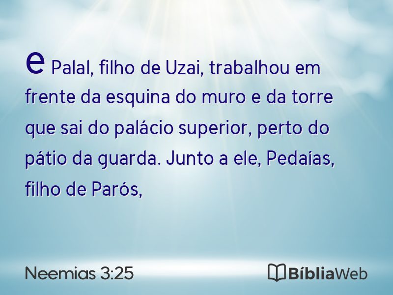 Neemias 3:25 em imagem para compartilhar