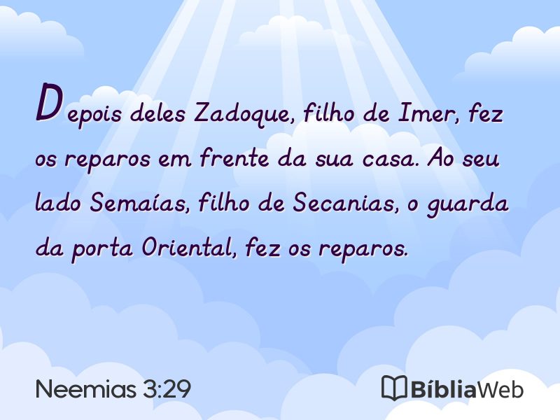 Neemias 3:29 em imagem para compartilhar