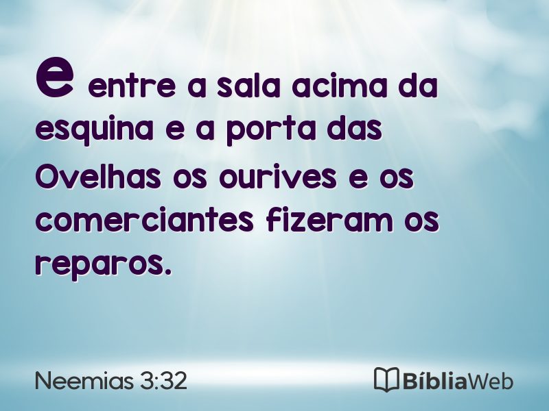 Neemias 3:32 em imagem para compartilhar