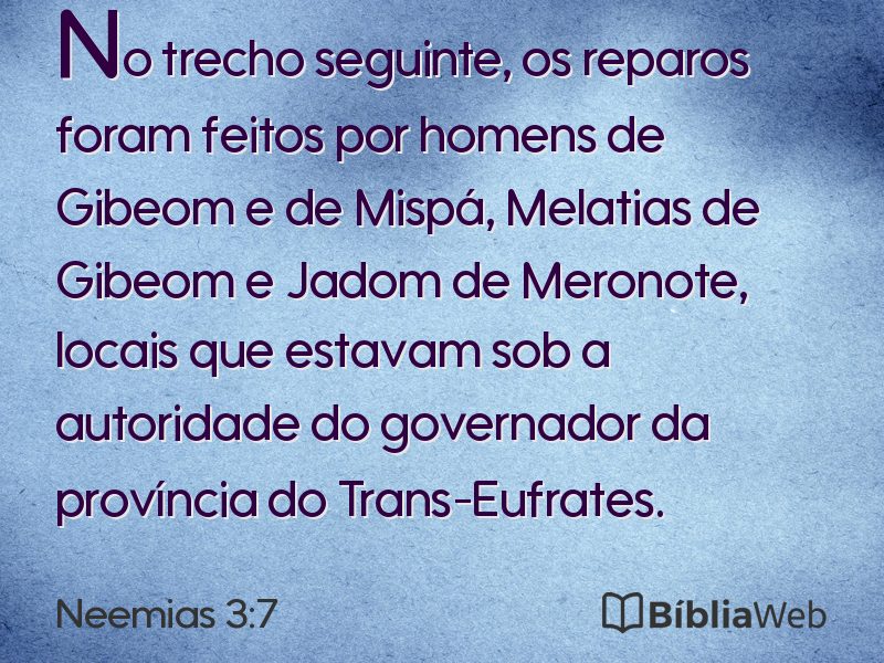 Neemias 3:7 em imagem para compartilhar