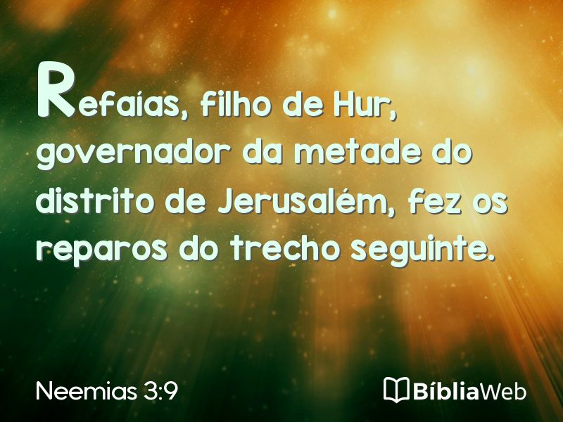 Neemias 3:9 em imagem para compartilhar