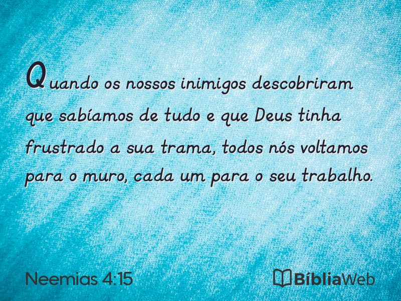 Neemias 4:15 em imagem para compartilhar