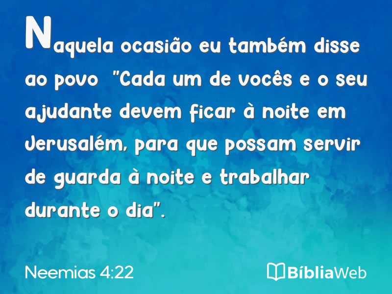 Neemias 4:22 em imagem para compartilhar