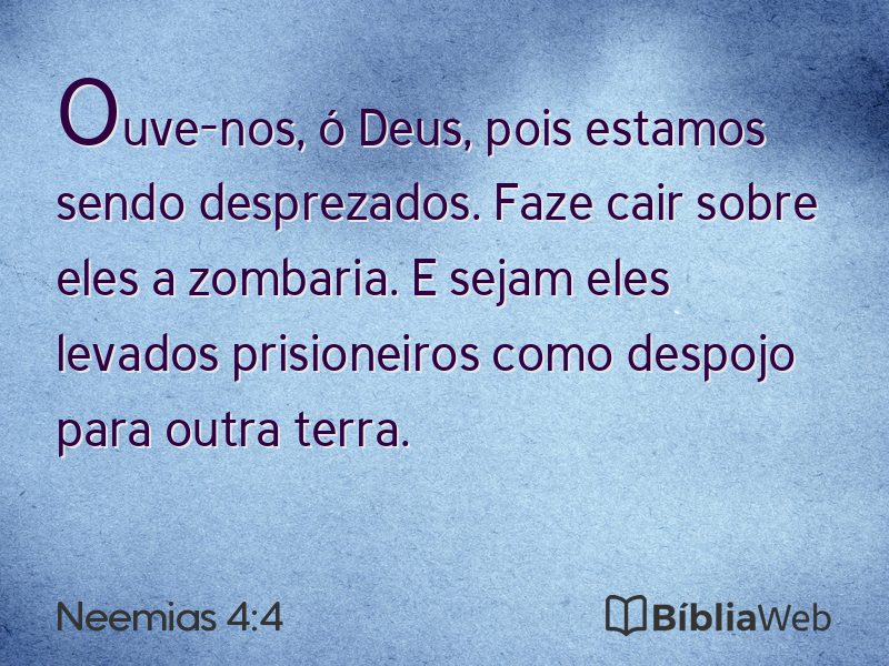 Neemias 4:4 em imagem para compartilhar