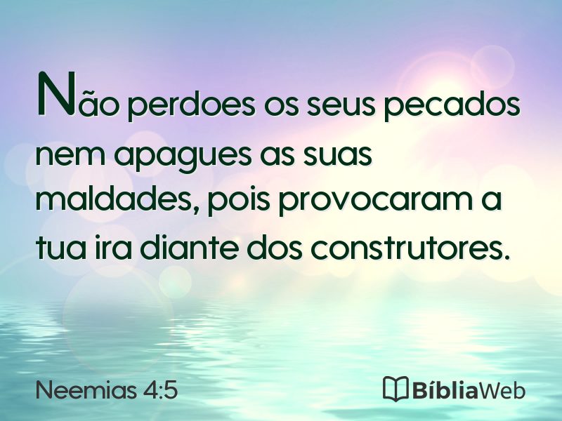 Neemias 4:5 em imagem para compartilhar