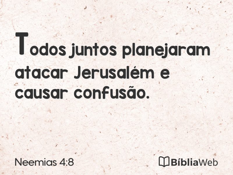 Neemias 4:8 em imagem para compartilhar