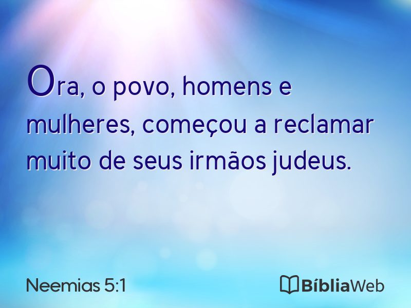 Neemias 5:1 em imagem para compartilhar