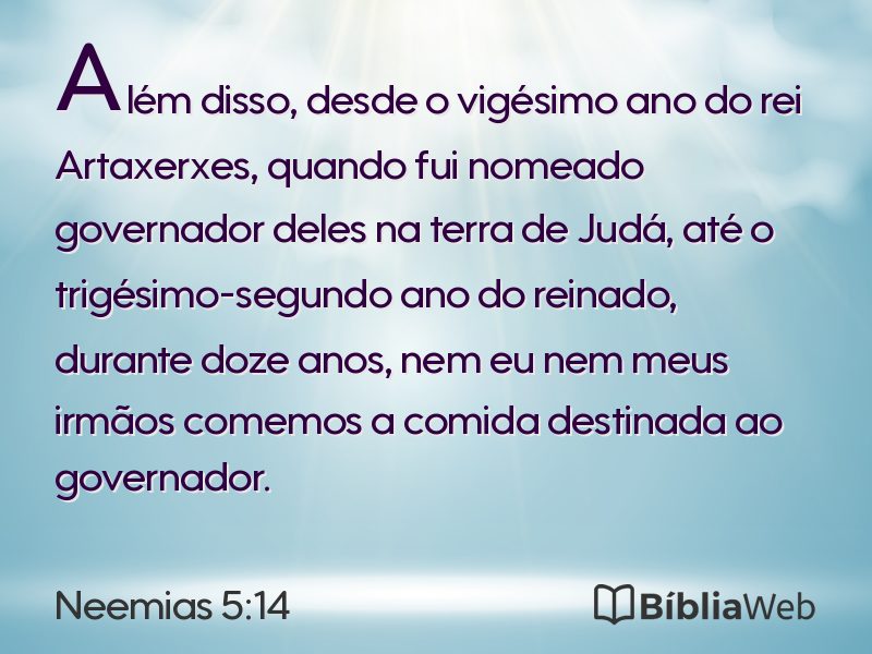 Neemias 5:14 em imagem para compartilhar