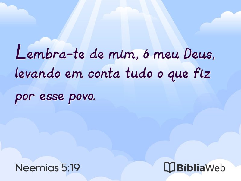 Neemias 5:19 em imagem para compartilhar
