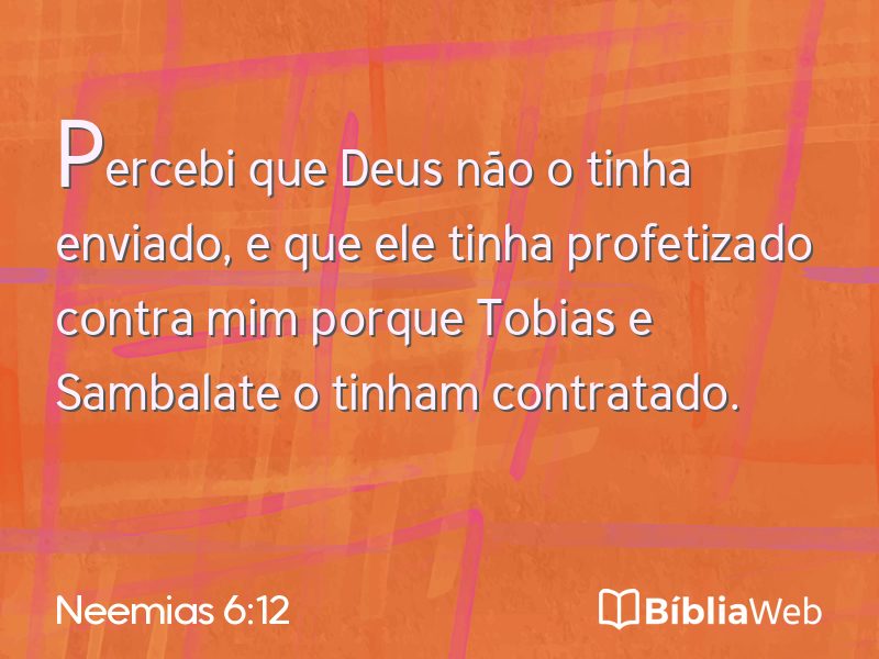 Neemias 6:12 em imagem para compartilhar