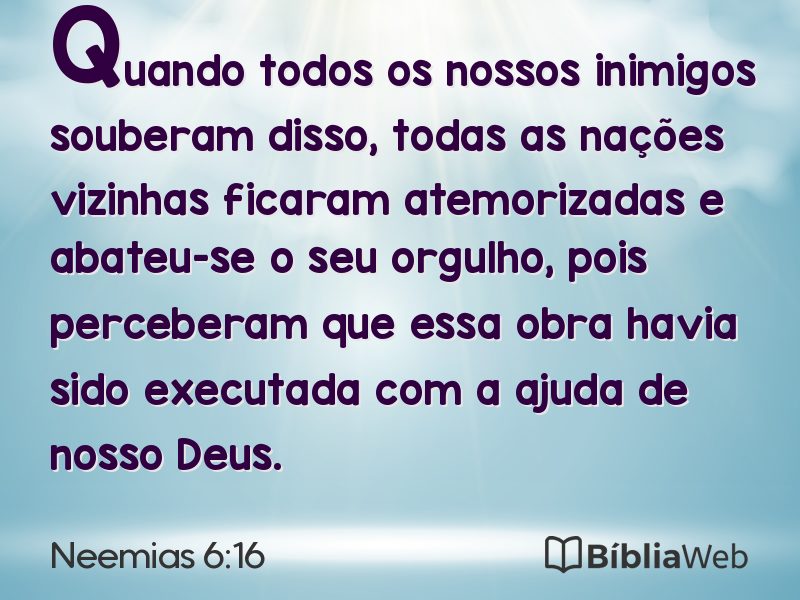 Neemias 6:16 em imagem para compartilhar