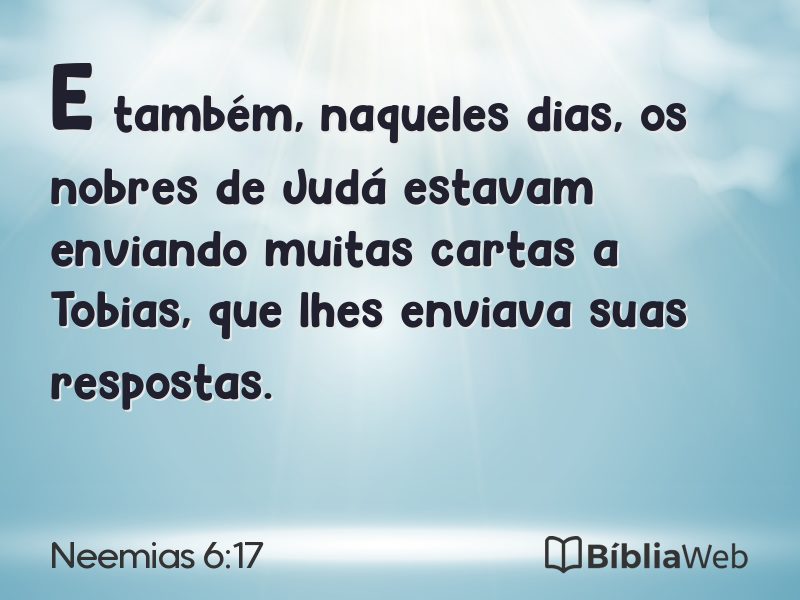 Neemias 6:17 em imagem para compartilhar