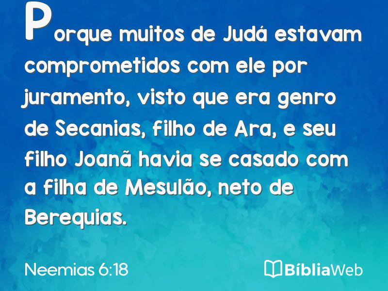 Neemias 6:18 em imagem para compartilhar