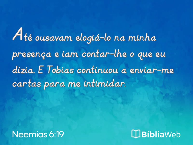 Neemias 6:19 em imagem para compartilhar