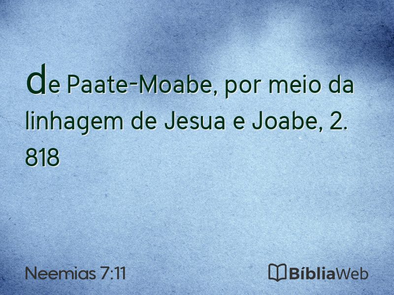Neemias 7:11 em imagem para compartilhar