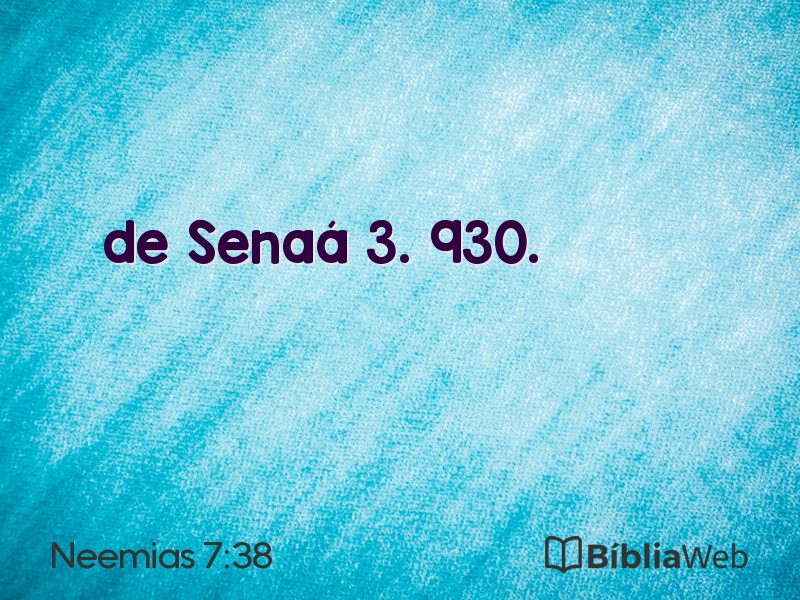 Neemias 7:38 em imagem para compartilhar