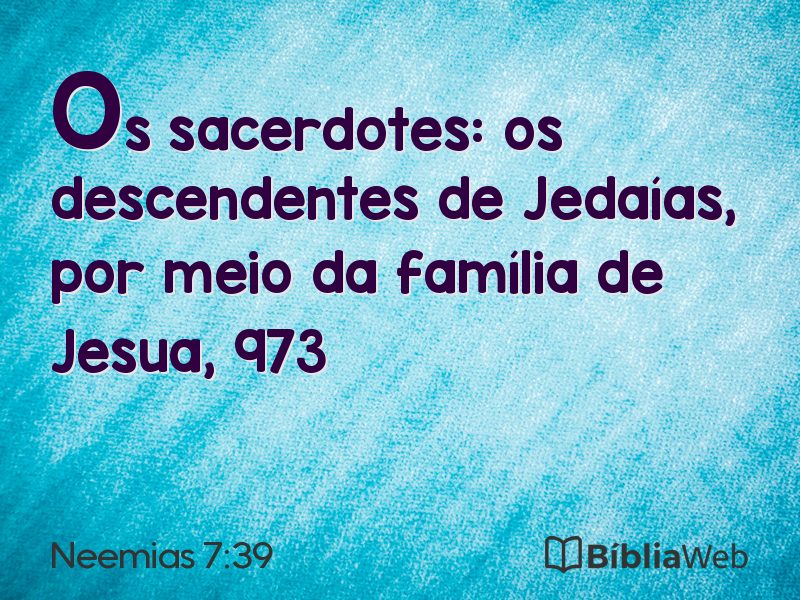 Neemias 7:39 em imagem para compartilhar
