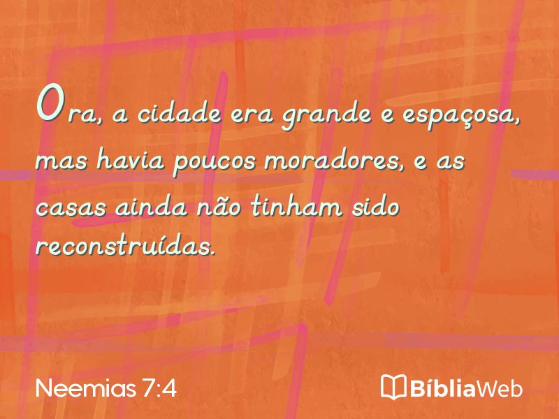 Neemias 7:4 em imagem para compartilhar