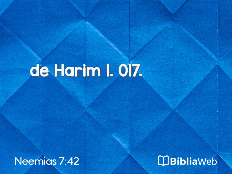 Neemias 7:42 em imagem para compartilhar