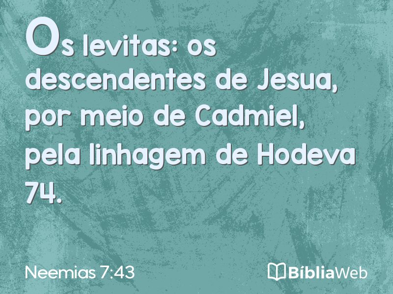 Neemias 7:43 em imagem para compartilhar